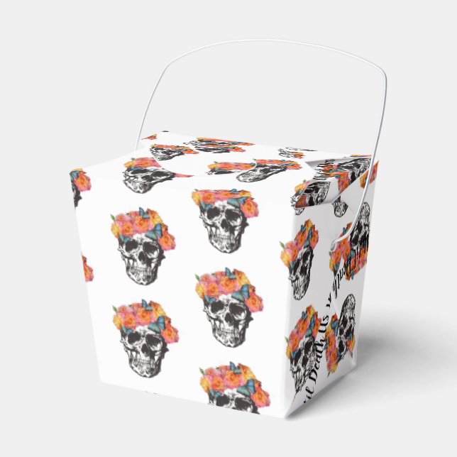 Caja Para Regalos BodaFavour Box Skull Art hasta la muerte (Front Side)