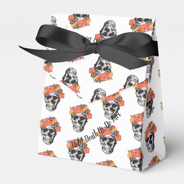 Caja Para Regalos BodaFavour Box Skull Art hasta la muerte (Front Side)