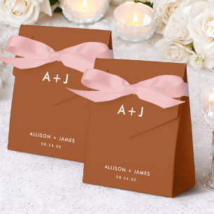 Caja Para Regalos Bodas de Terracotta Rust
