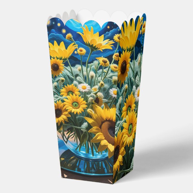 Caja Para Regalos Bodegón Flores y Noche 1 - 001 (Reverso )