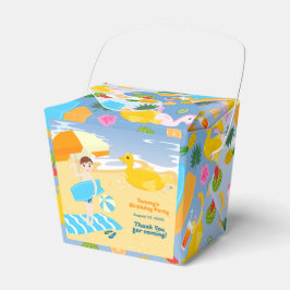 Caja Para Regalos Bodyboard divertida fiesta de cumpleaños de playa