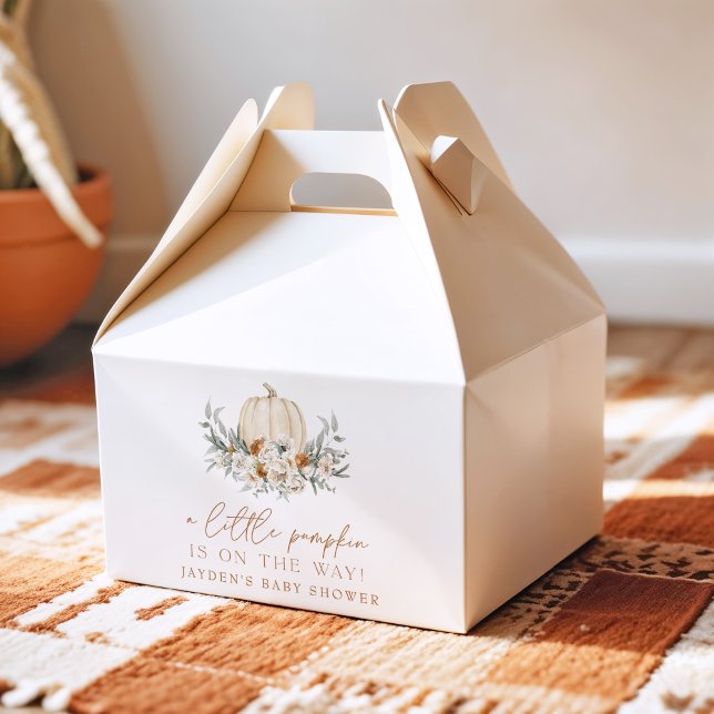 Caja Para Regalos BOHEME Terracotta Floral Calabaza Baby Shower (Subido por el creador)