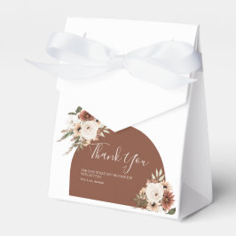 Caja Para Regalos Boho Arch Terracota Floral Caída en el amor Favor 