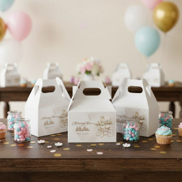 Caja Para Regalos Boho Baby Carrie Aqiqah Unisex Musulmán Recién Nac