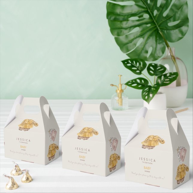 Caja Para Regalos Boho Baby Girl Clothes Cream Baby Shower (Múltiple)