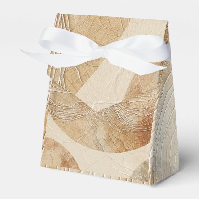 Caja Para Regalos Boho Bohemio Elementos Neutros Aéreos Naturales (Front Side)