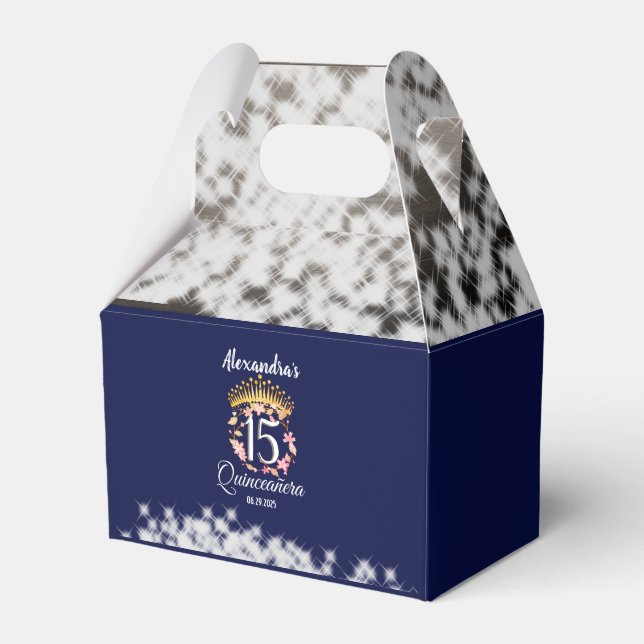 Caja Para Regalos Boho Boho Quinceañera Favor Español (Front Side)