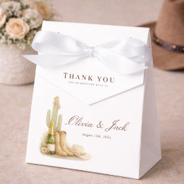 Caja Para Regalos Boho Boots & Bubbly Neutral Baby Shower Thank You 