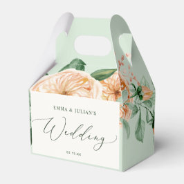 Caja Para Regalos Boho Botánico Greenery Floral Sage Green Boda