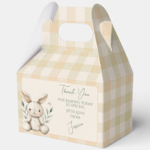 Boho Bunny Neutral Baby Shower Favor