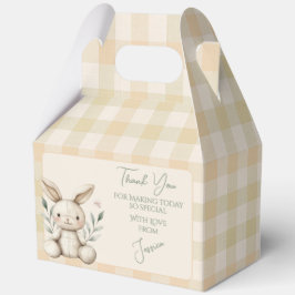 Caja Para Regalos Boho Bunny Neutral Baby Shower Favor