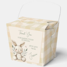 Boho Bunny Neutral Baby Shower Favor