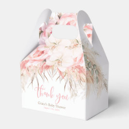 Caja Para Regalos Boho Chica Pampas Orquídea Baby Shower