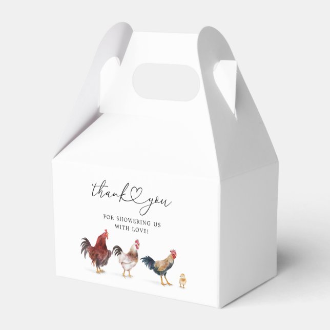 Caja Para Regalos Boho Chicken Baby Shower (Front Side)