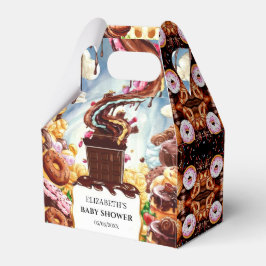 Caja Para Regalos Boho Chocolate Baby Shower