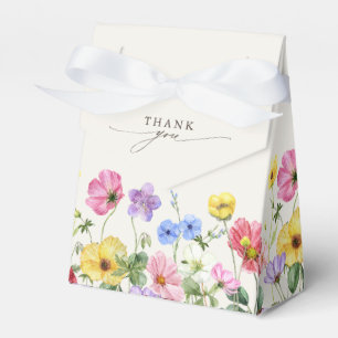 Caja Para Regalos Boho de campo floral de flor silvestre de Moda rús