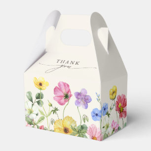 Caja Para Regalos Boho de campo floral de flor silvestre de Moda rús