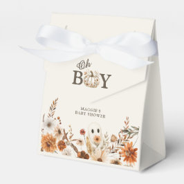 Caja Para Regalos Boho Fall Ghost Floral Oh Boy Baby Shower