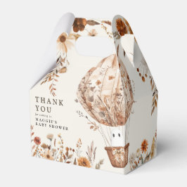 Caja Para Regalos Boho Fall Ghost Wildflower Halloween Baby Shower