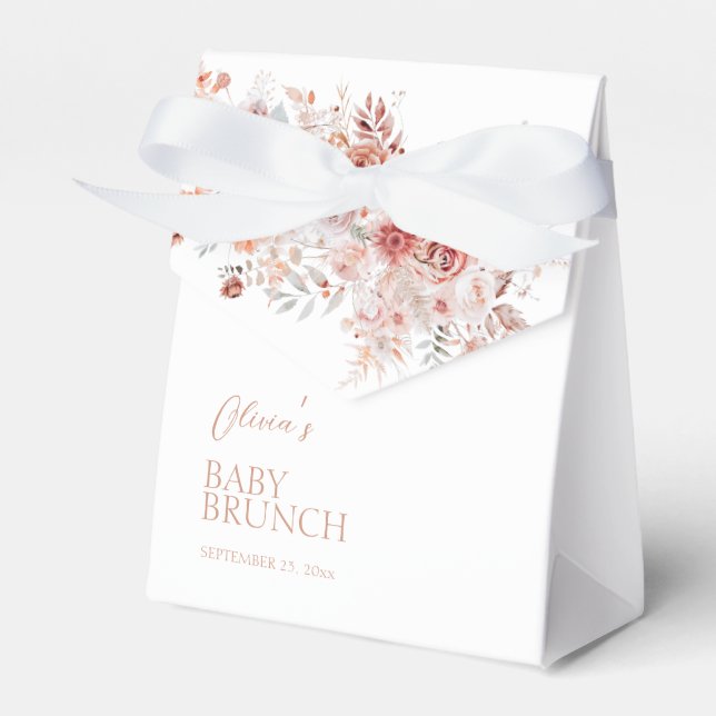 Caja Para Regalos Boho Floral Baby Brunch (Front Side)