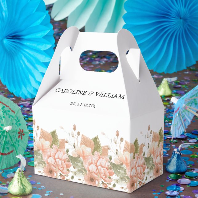 Caja Para Regalos Boho Floral Boda (Fiesta)