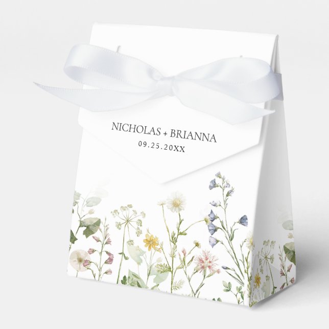 Caja Para Regalos Boho Floral Garden Wedding (Front Side)