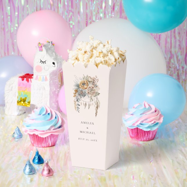 Caja Para Regalos Boho Flowers y Dreamcatcher - Boda (Fiesta)