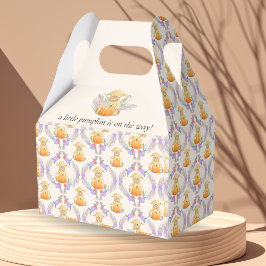 Caja Para Regalos Boho Little Lamper Pumpkin Watercolor Baby Shower