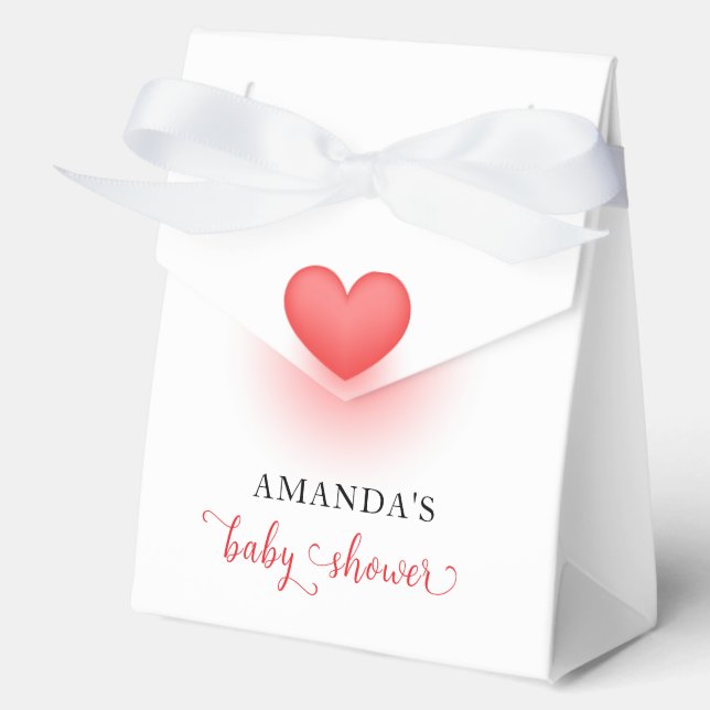 Caja Para Regalos Boho minimalista Valentine Baby Shower (Anverso)