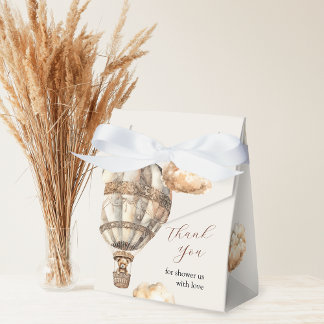 Caja Para Regalos Boho Moda Bear Air Balloon Baby Shower Favor Box