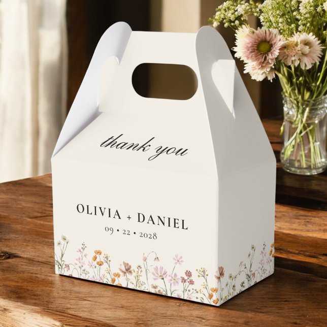 Caja Para Regalos Boho Moda Wildflower Garden Bloom Boda (Subido por el creador)