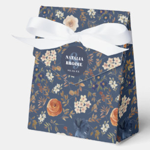Caja Para Regalos Boho Nombre floral Fecha Boda