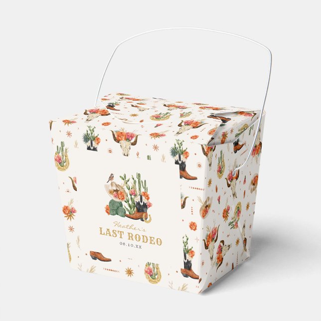 Caja Para Regalos Boho Occidental (Western Theme Last Rodeo Bridal Shower Boho Favor Boxes by Painted Paperie
)