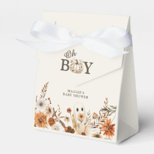 Caja Para Regalos Boho Otoño Fantasma Floral Oh Chico Baby Shower