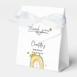Caja Para Regalos Boho Rainbow con Sunflowers Baby Shower