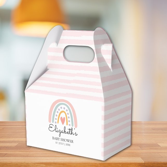 Caja Para Regalos Boho Rainbow | Pastel Baby Shower Girl (Subido por el creador)
