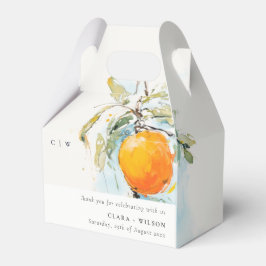 Caja Para Regalos Boho Resumen Boetchy Naranja Boda Jardín