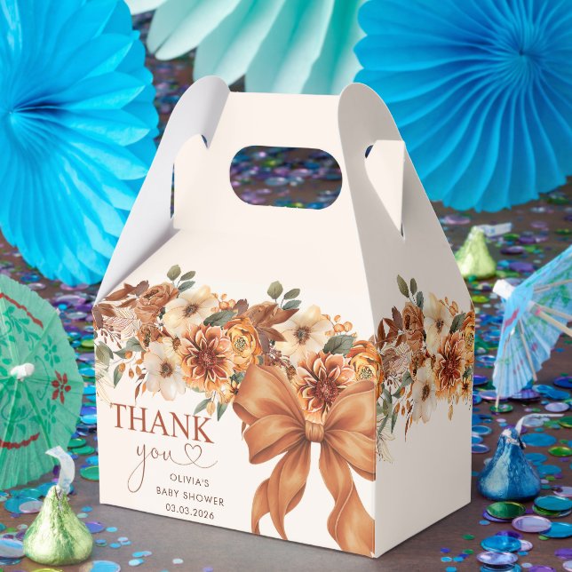 Caja Para Regalos Boho Rustic Fall Floral Baby Shower Party (Fiesta)