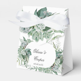 Caja Para Regalos Boho Succulent Greenery Boda