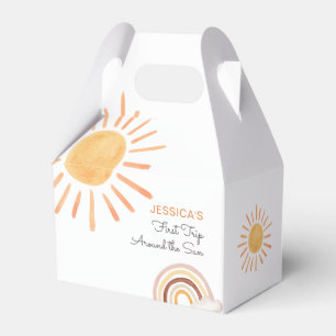 Caja Para Regalos Boho Sun Favor Summer Little Sunshine Cumpleaños