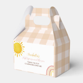 Caja Para Regalos Boho Sunshine Rainbow Favor Box Fiesta de cumpleañ