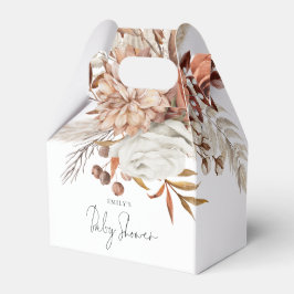 Caja Para Regalos Boho Terracotta Florals Baby Shower Gracias