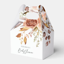 Caja Para Regalos Boho Terracotta Florals Baby Shower Gracias