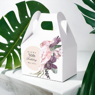Caja Para Regalos Boho Tropical 50th Birthday Party