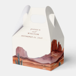 Caja Para Regalos Boho Watercolor Desert Boda