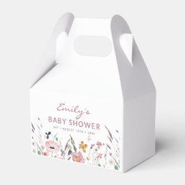 Caja Para Regalos Boho Wildflower Baby Shower