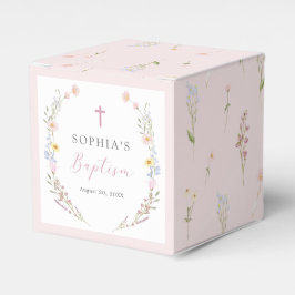 Caja Para Regalos Boho Wildflower Floral Girl Baptism