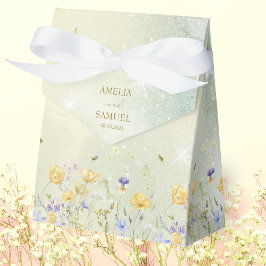 Caja Para Regalos Boho Wildflower Rustic Green Wedding