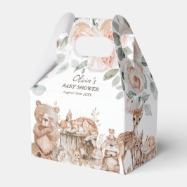 Caja Para Regalos Boho Woodland Animales Género Neutral Baby Shower