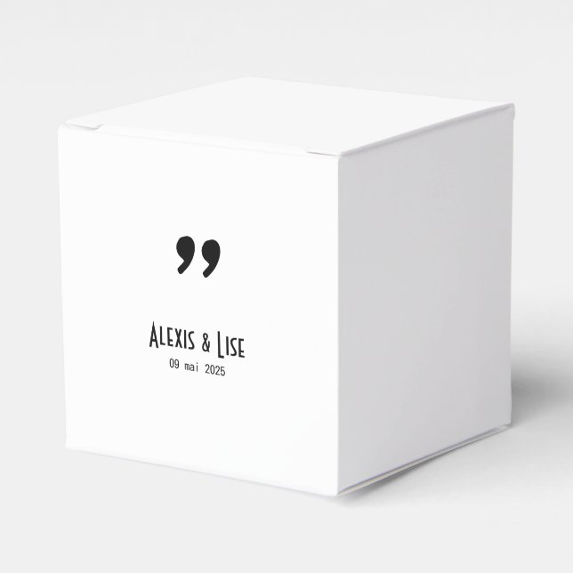 Caja Para Regalos Boite à dragées Apostrophe (Costado Anverso)